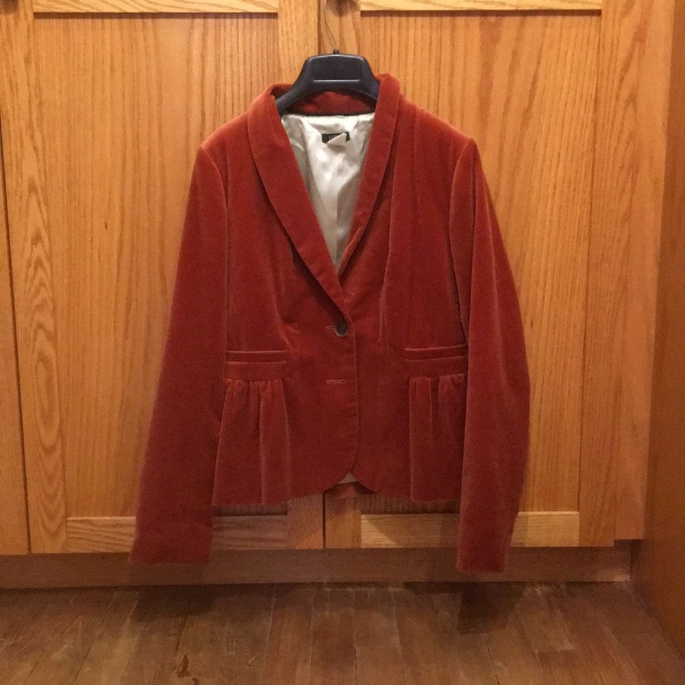 Beautiful J. Crew Velvet Blazer - Size 6